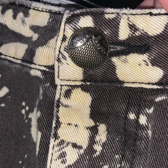 Free People Shibori Cutoff Jean Shorts - Picture 7 of 9